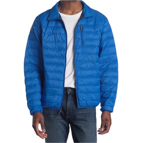 HAWKE & CO. Down Blend Lightweight Packable Quilt PufferJacket, Victoria Blue - Picture 1 of 4